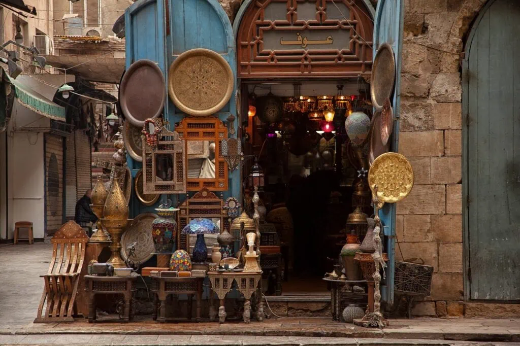 Lantern Shop in the Khan el Khalili Bazaar, Cairo