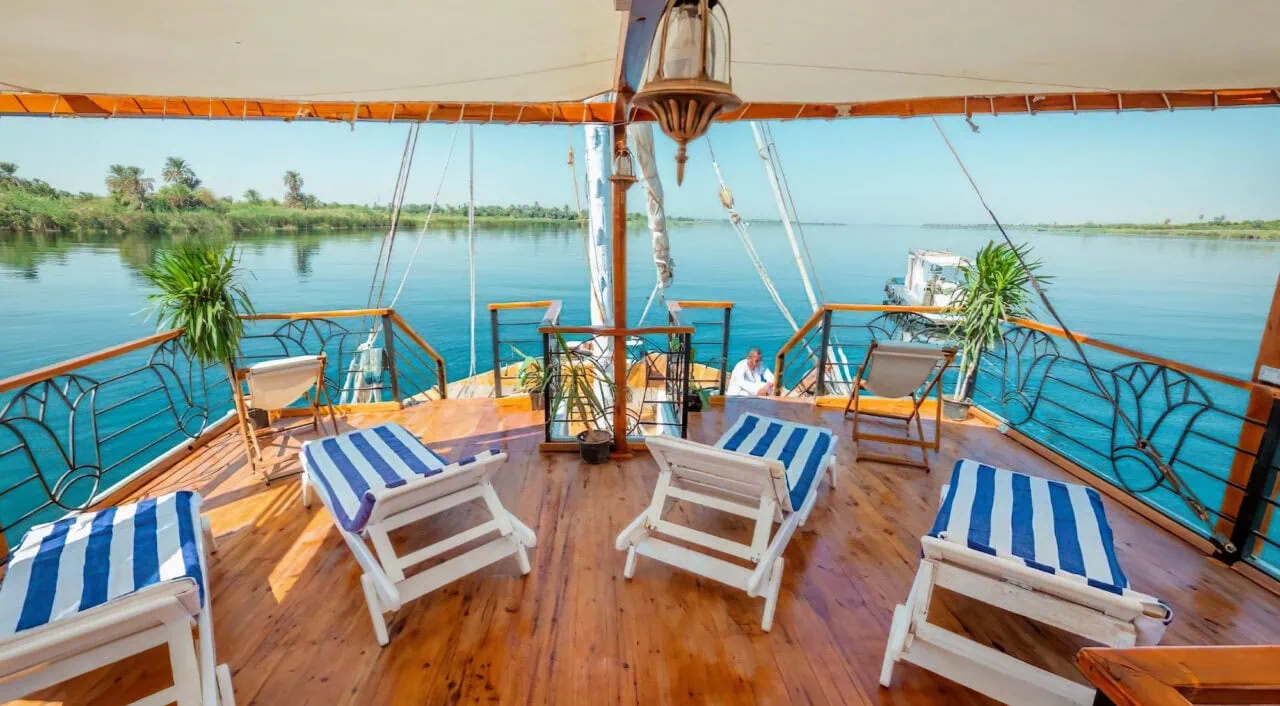 Sundeck on MS Donia Dahabiya Nile Cruise