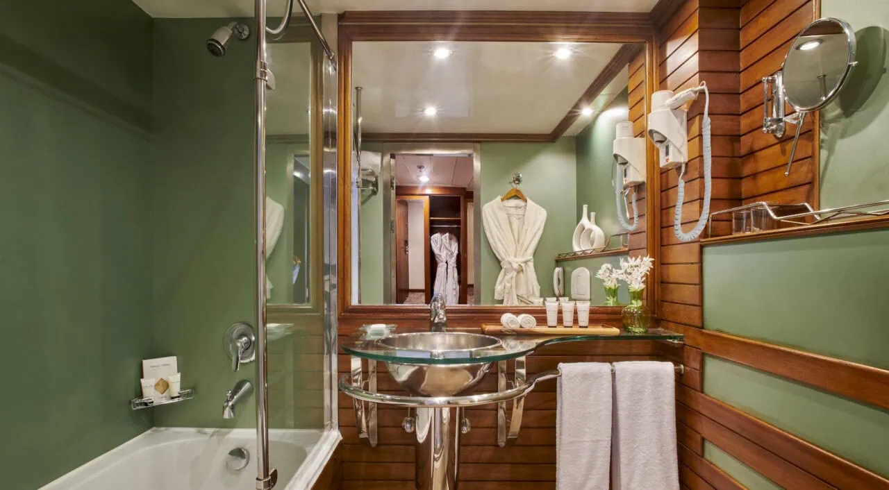 Elegant bathroom on Mövenpick MS Royal Lotus