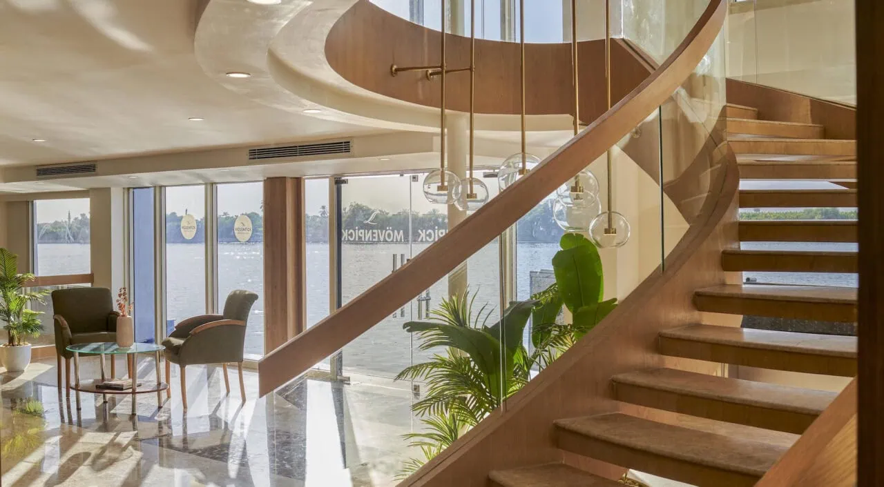 Main hall on Mövenpick MS Royal Lotus with classic design