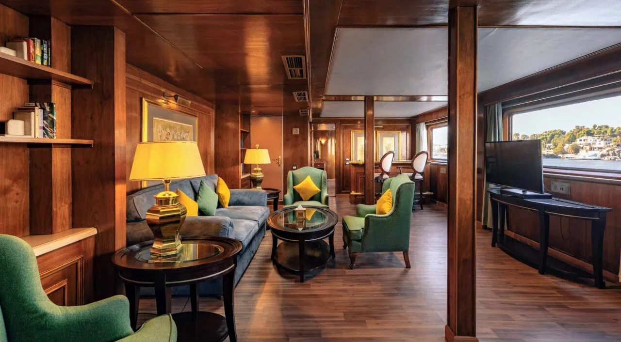 MS Salacia Nile Cruise Master Suite Lounge