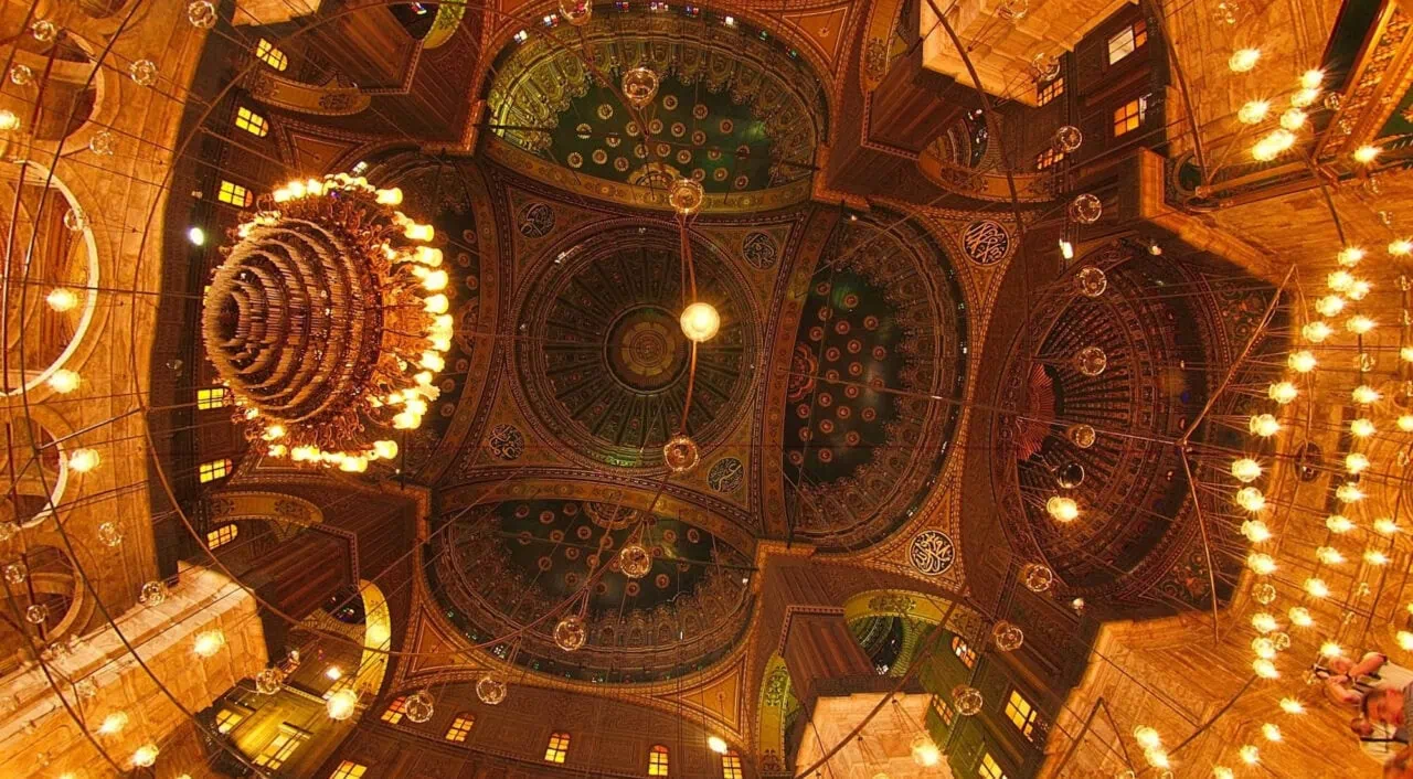 Interior of the Muhammad Ali (Alabaster) Mosque in Cairo
