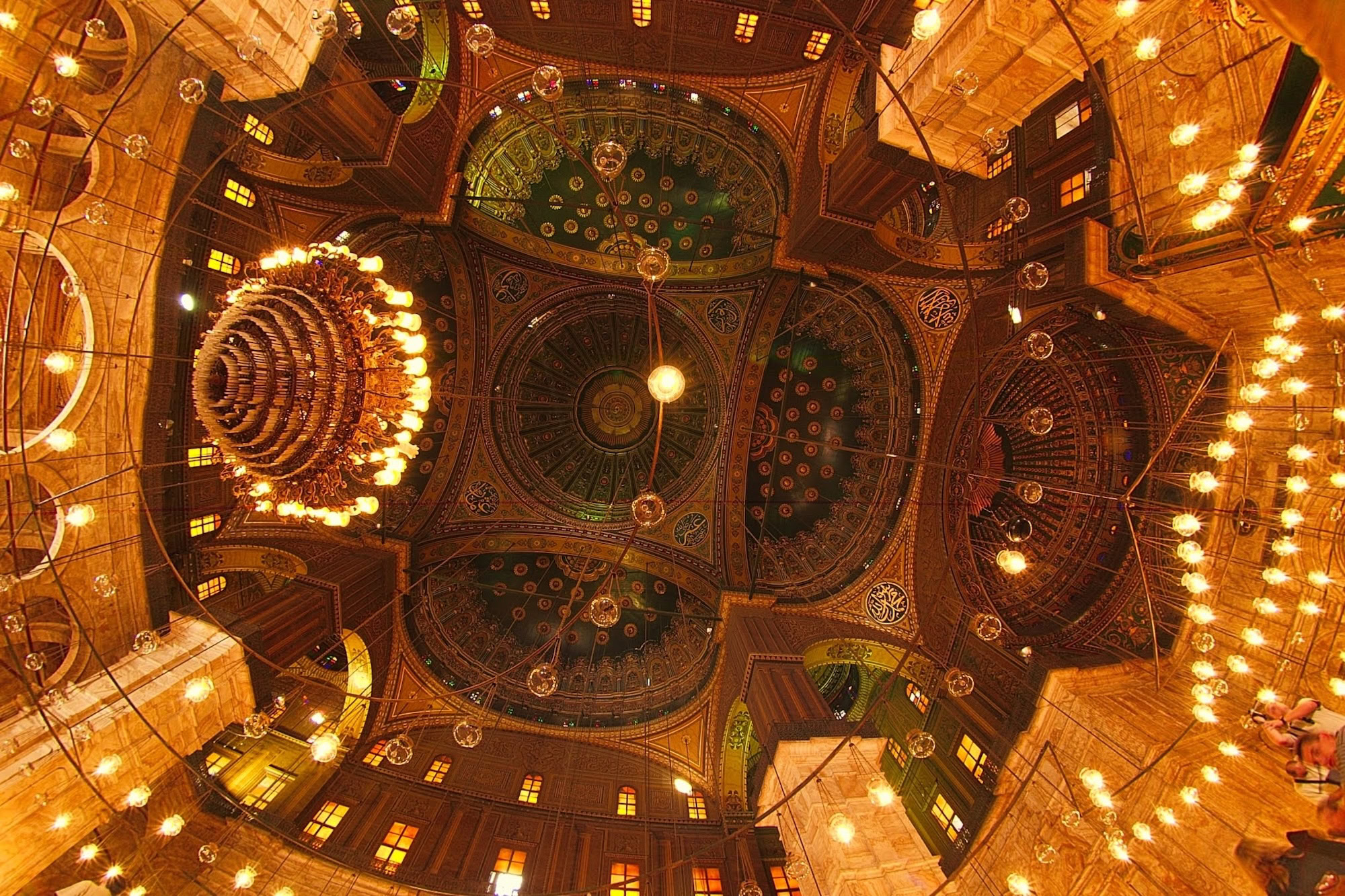 Interior of the Muhammad Ali (Alabaster) Mosque in Cairo