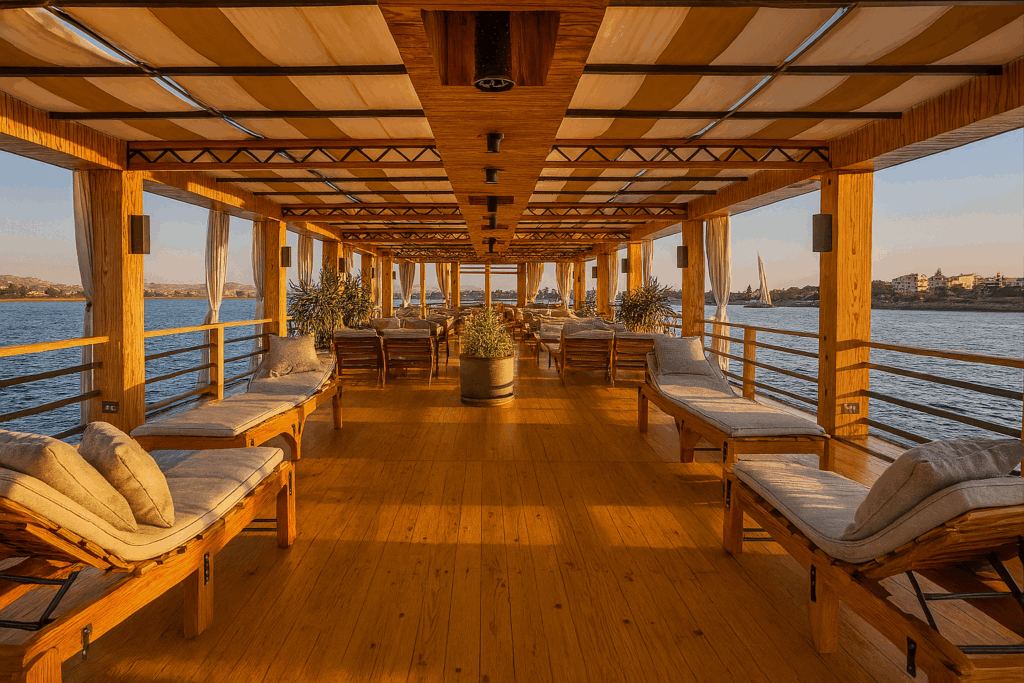 Nebyt dahabiya nile cruise deck 2