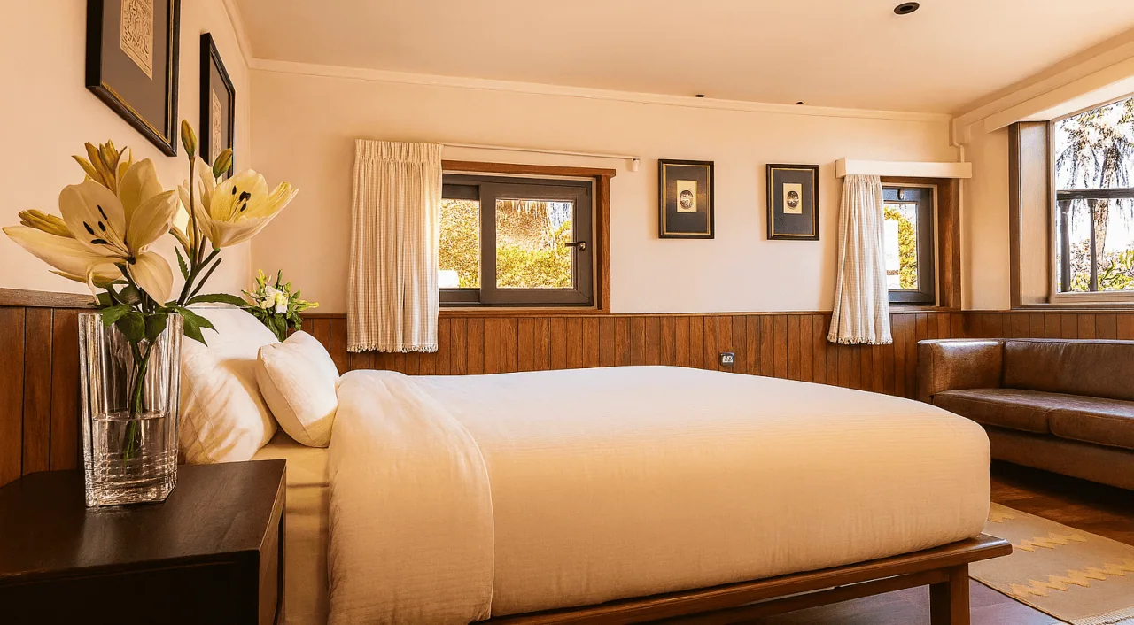 Traditional wooden cabin on Nebyt Dahabiya