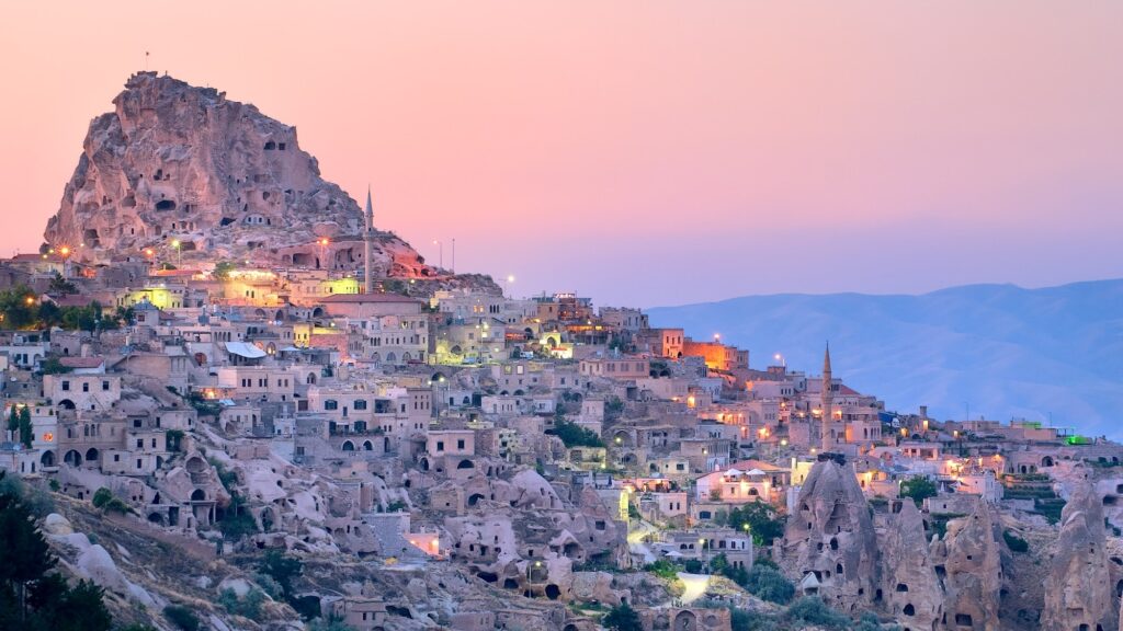 Uchisar Natural Rock Castle and town