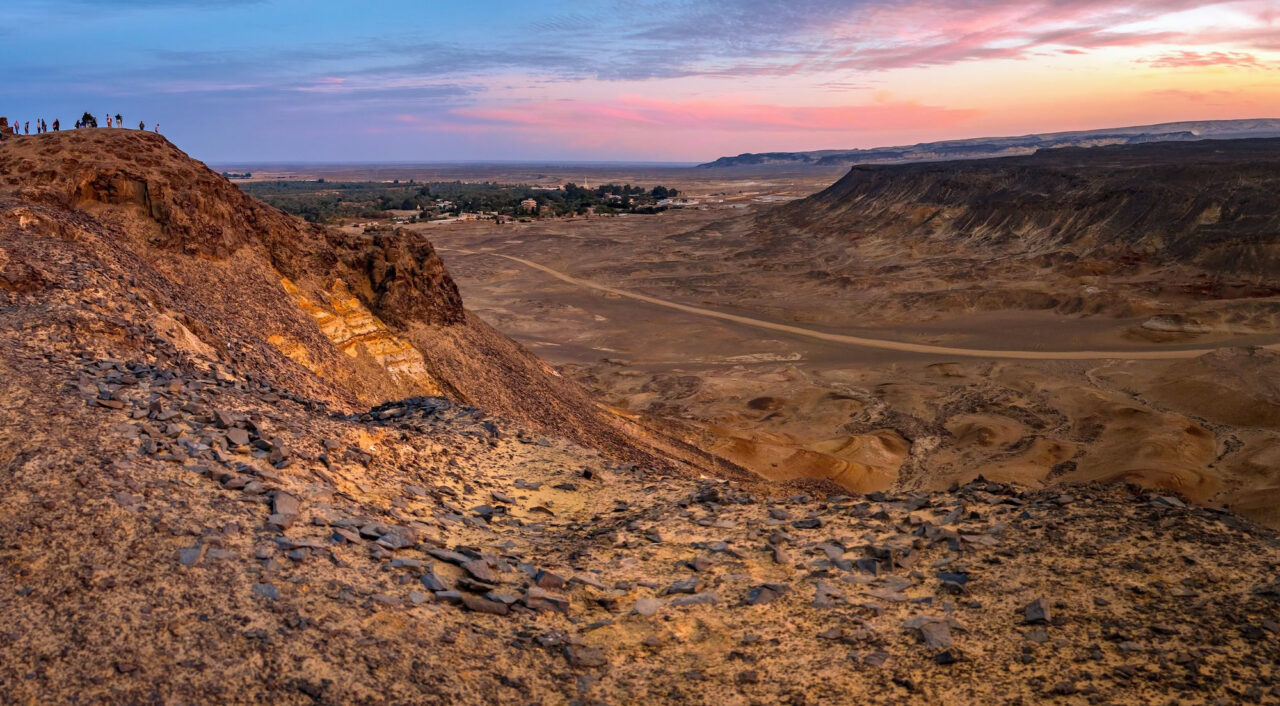 Oasis of Bahariya in the Black Desert