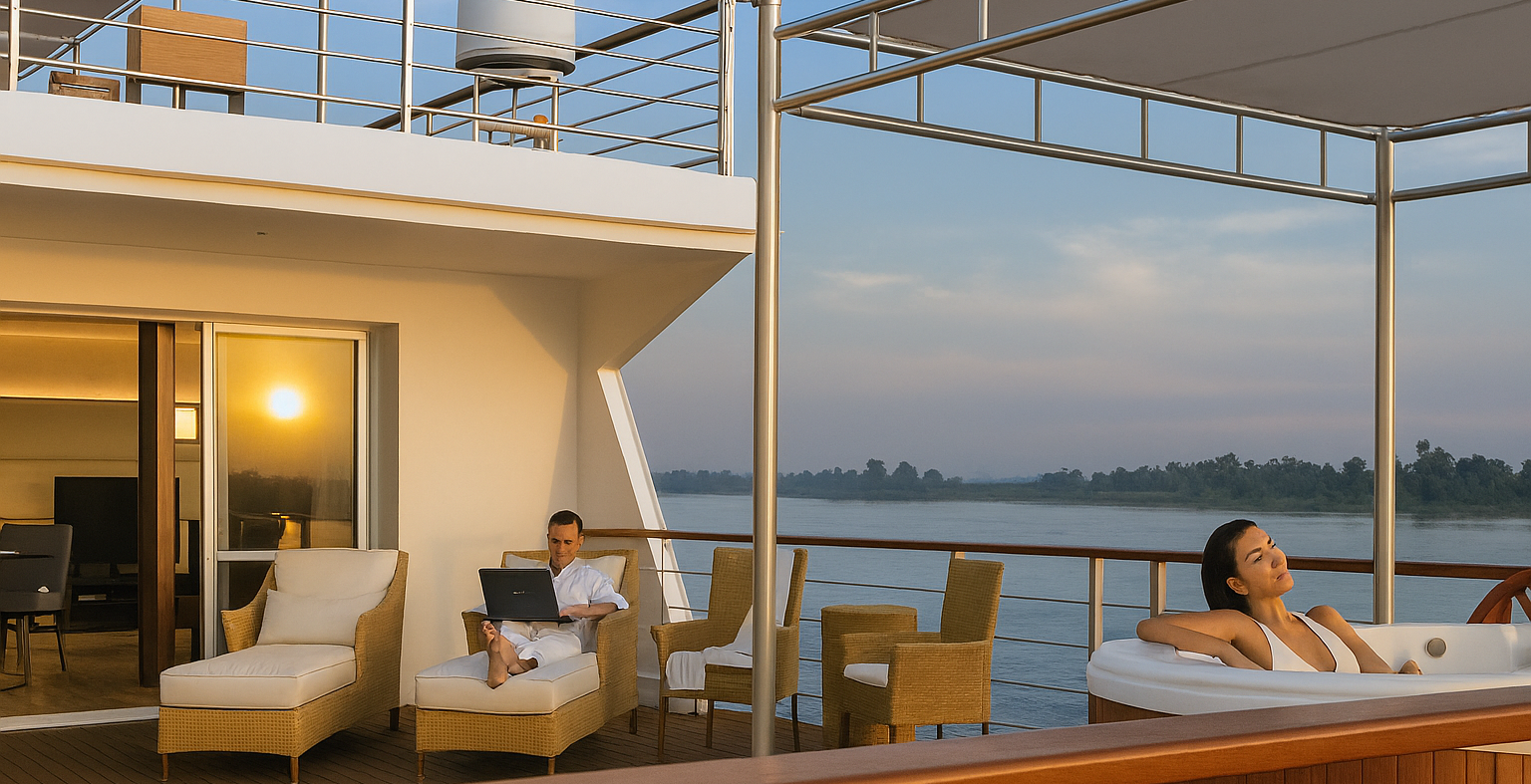 Oberoi Zahra nile cruise deck
