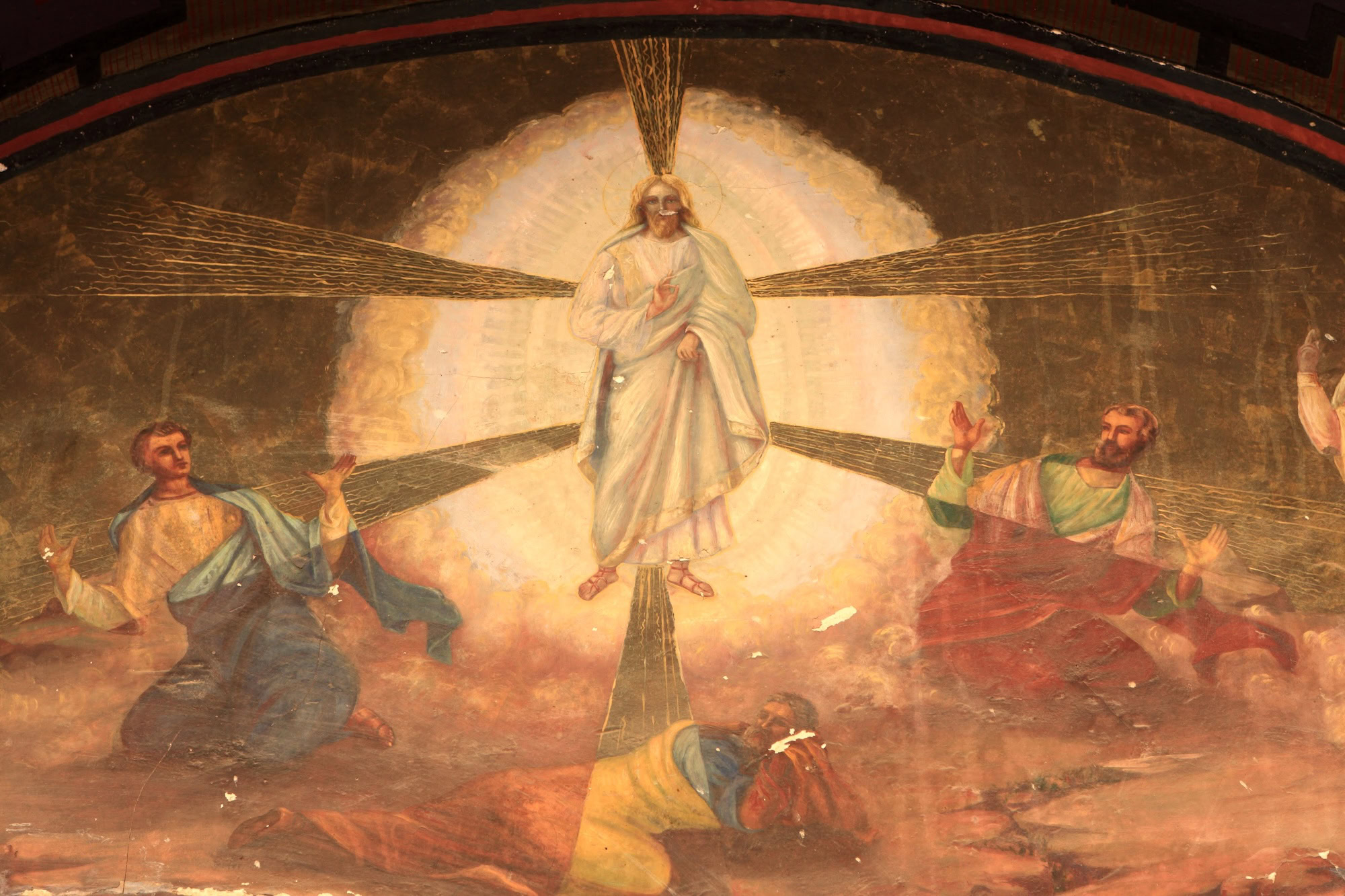 Old icon above the entrance to St. Catherine’s Monastery, Sinai Peninsula