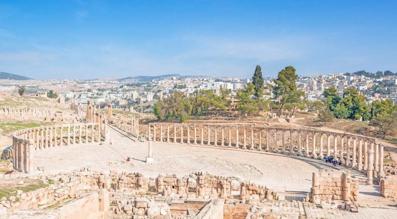 Ciudad de Jerash, en Jordania
