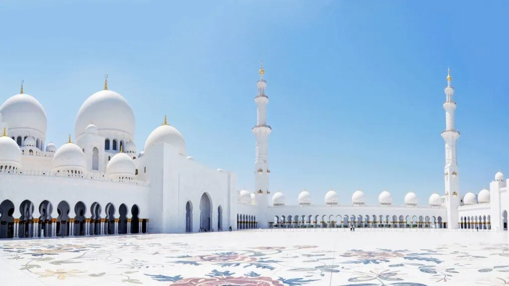 Sheikh Zayed Mosque in Abu Dhabi