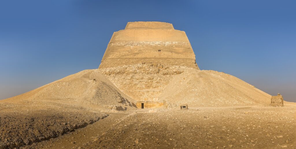 Panoramic view of the Meidum Pyramid