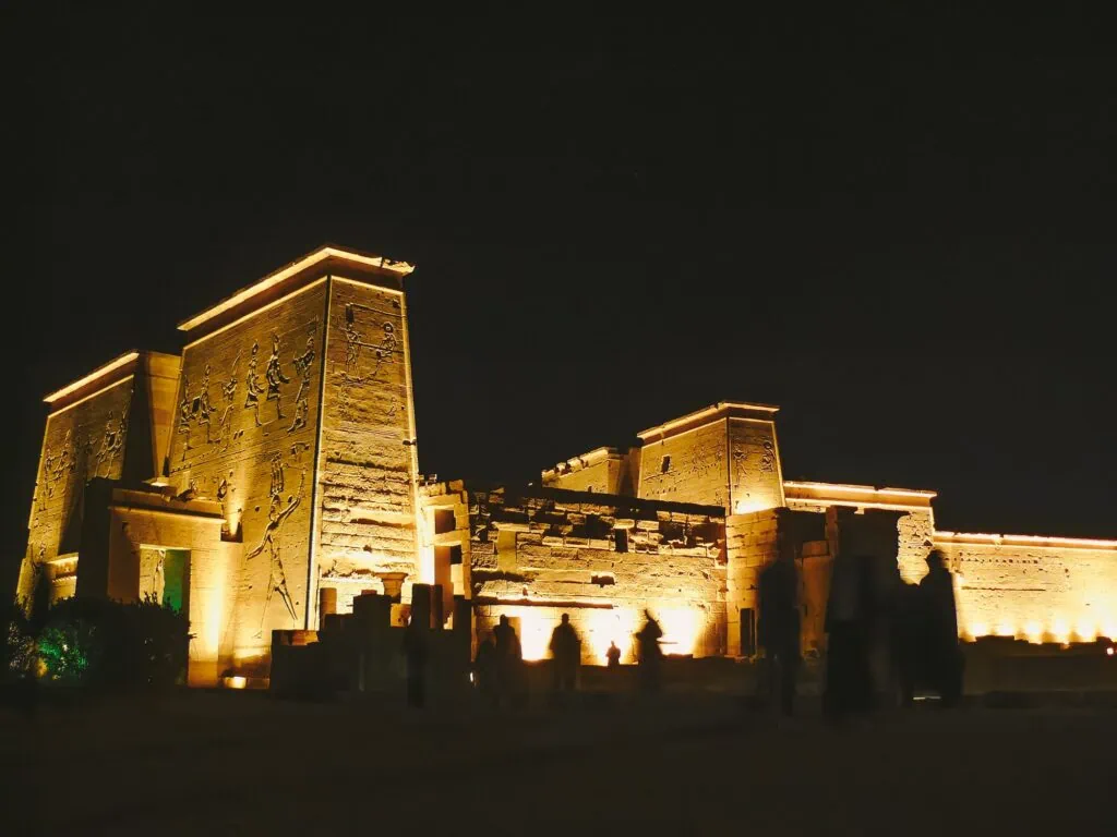 sound and light show at the Philae Temple