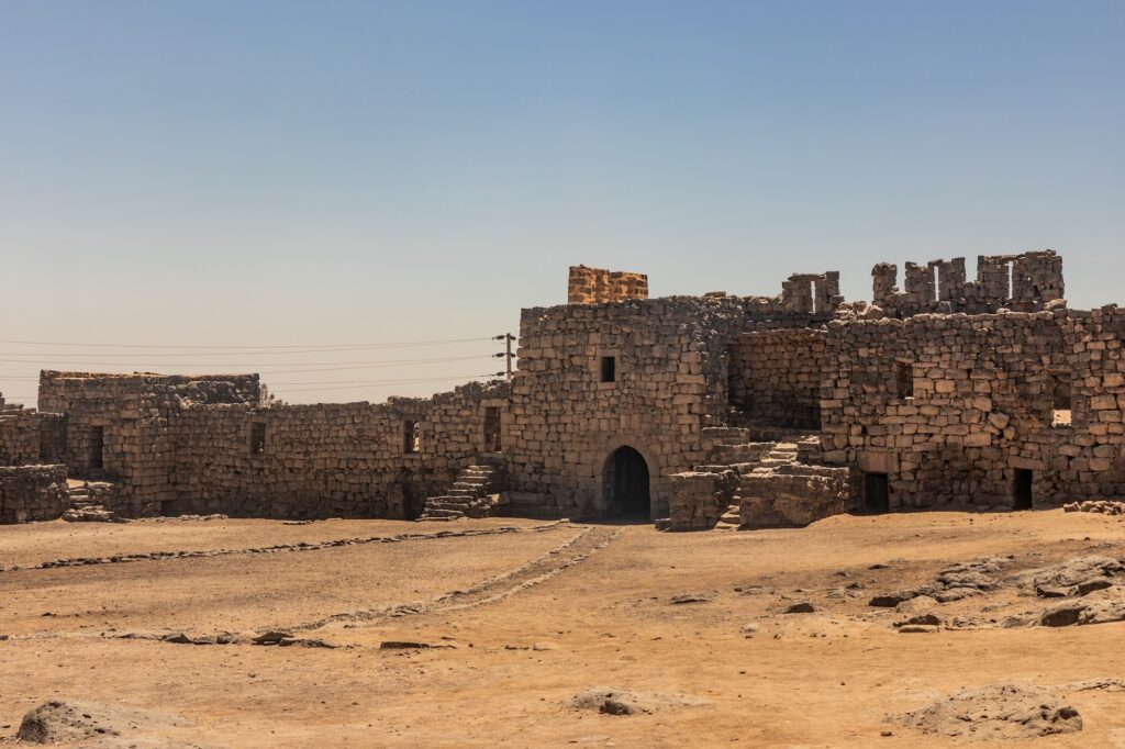 Qasr al-Azraq castle in the eastern Jordan
