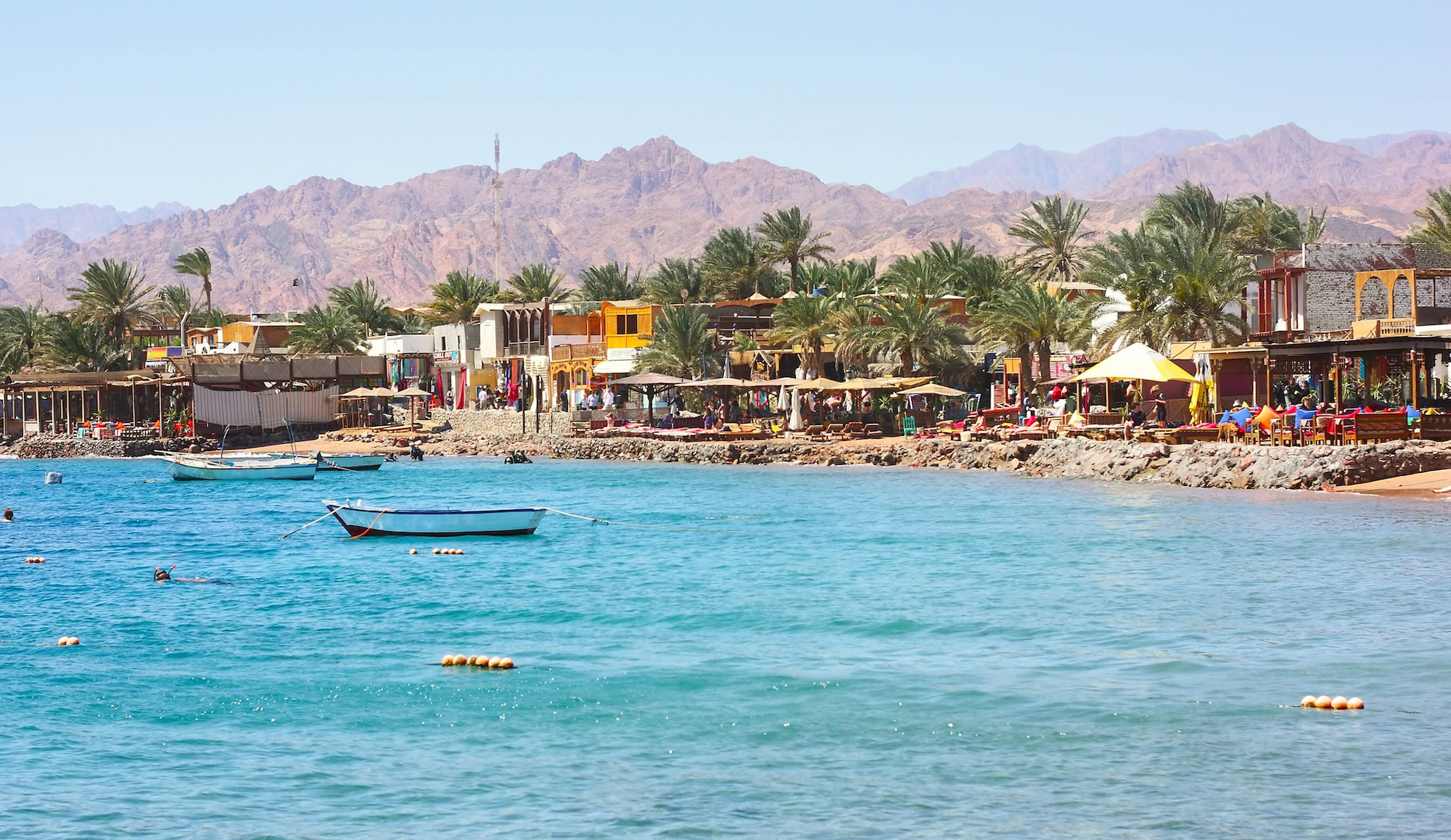 Red sea coastline near town Dahab