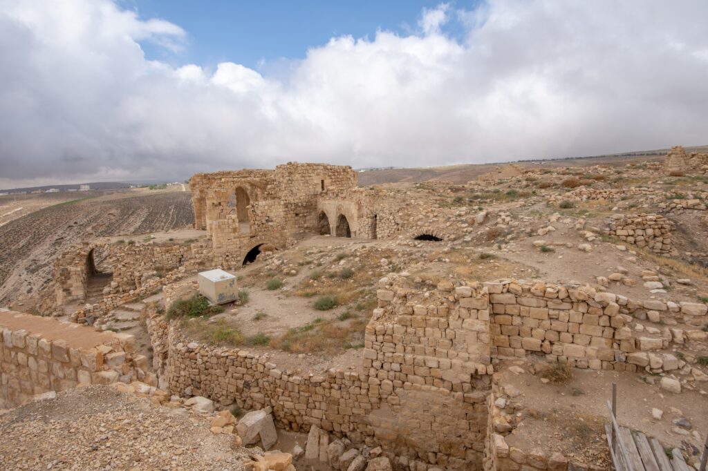 Ruins of crusaders castle Montreal Shoubak or Shobak or Shawbak
