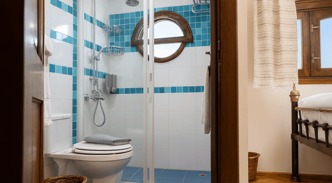 Spacious bathroom on Sai Dahabiya with modern design