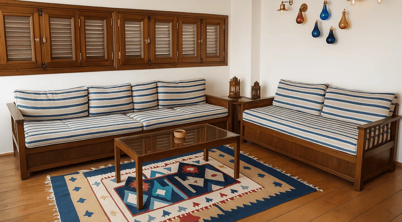 Relaxing deck area on Sai Dahabiya Nile Cruise