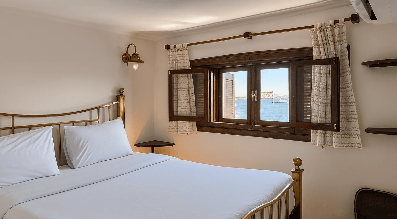 Cozy double cabin on Sai Dahabiya