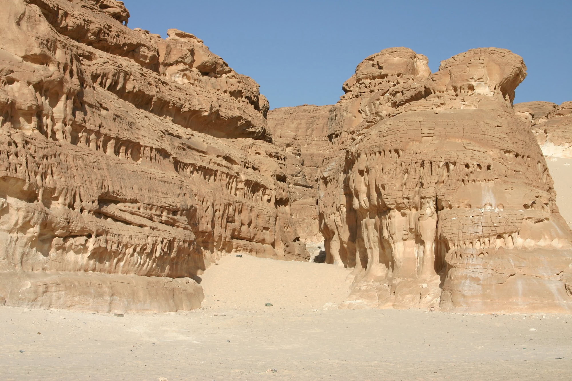 Ancient Nabataean rock-carved tombs at Madain Saleh UNESCO World Heritage site in Saudi Arabia