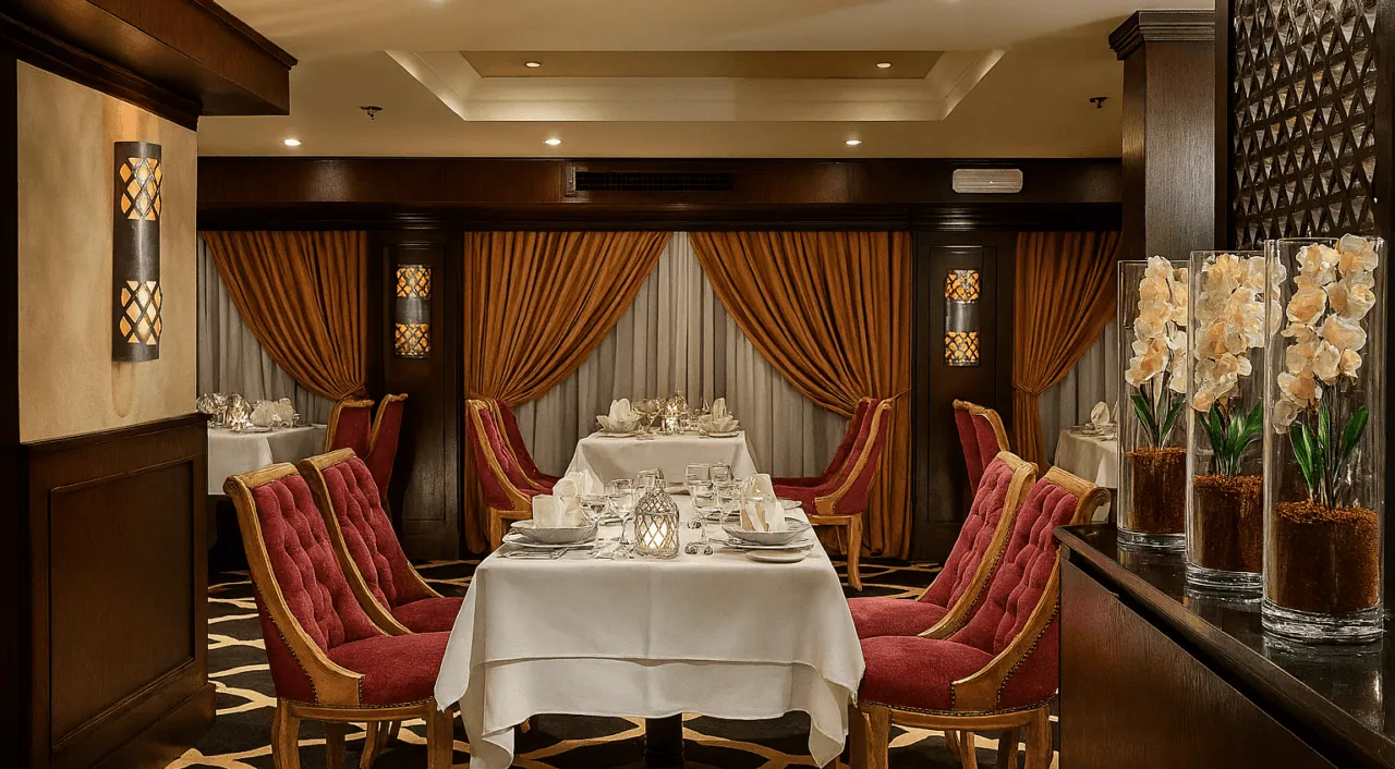 Restaurante elegante no MS Steigenberger Minerva