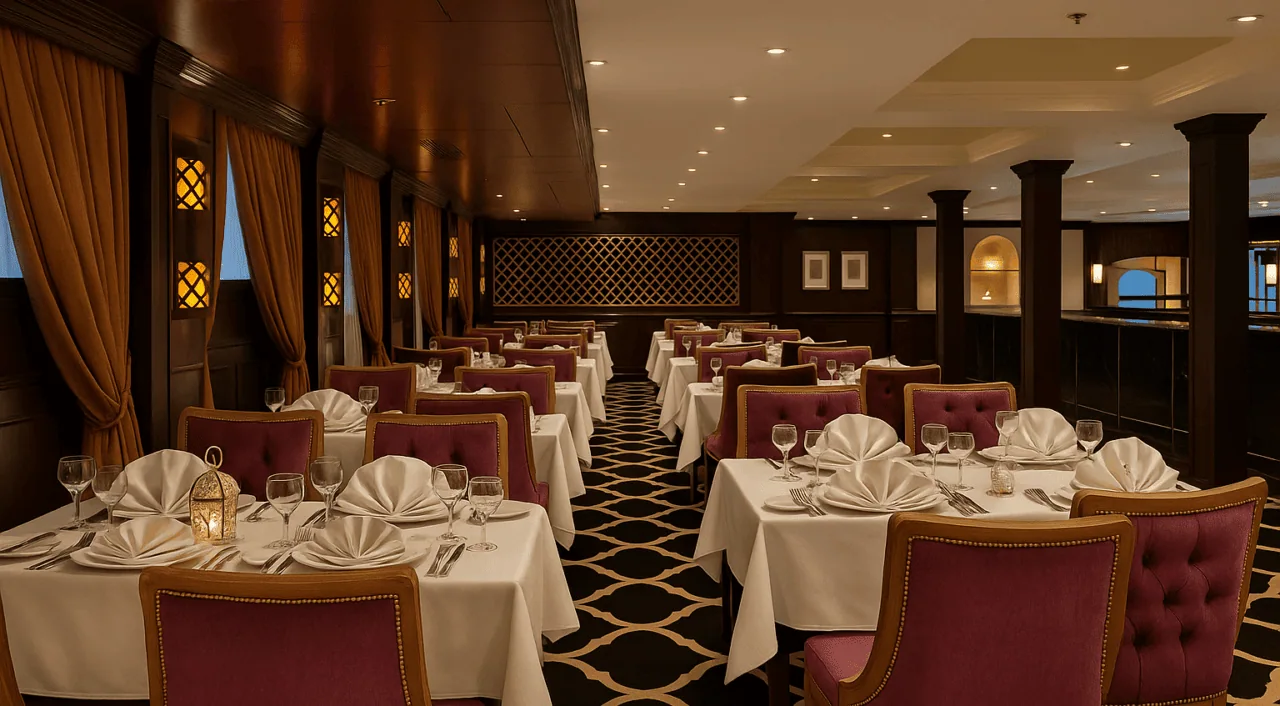 Restaurante elegante no MS Steigenberger Minerva