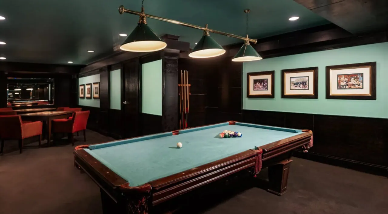 Billiard table in lounge on MS Steigenberger Omar El Khayam