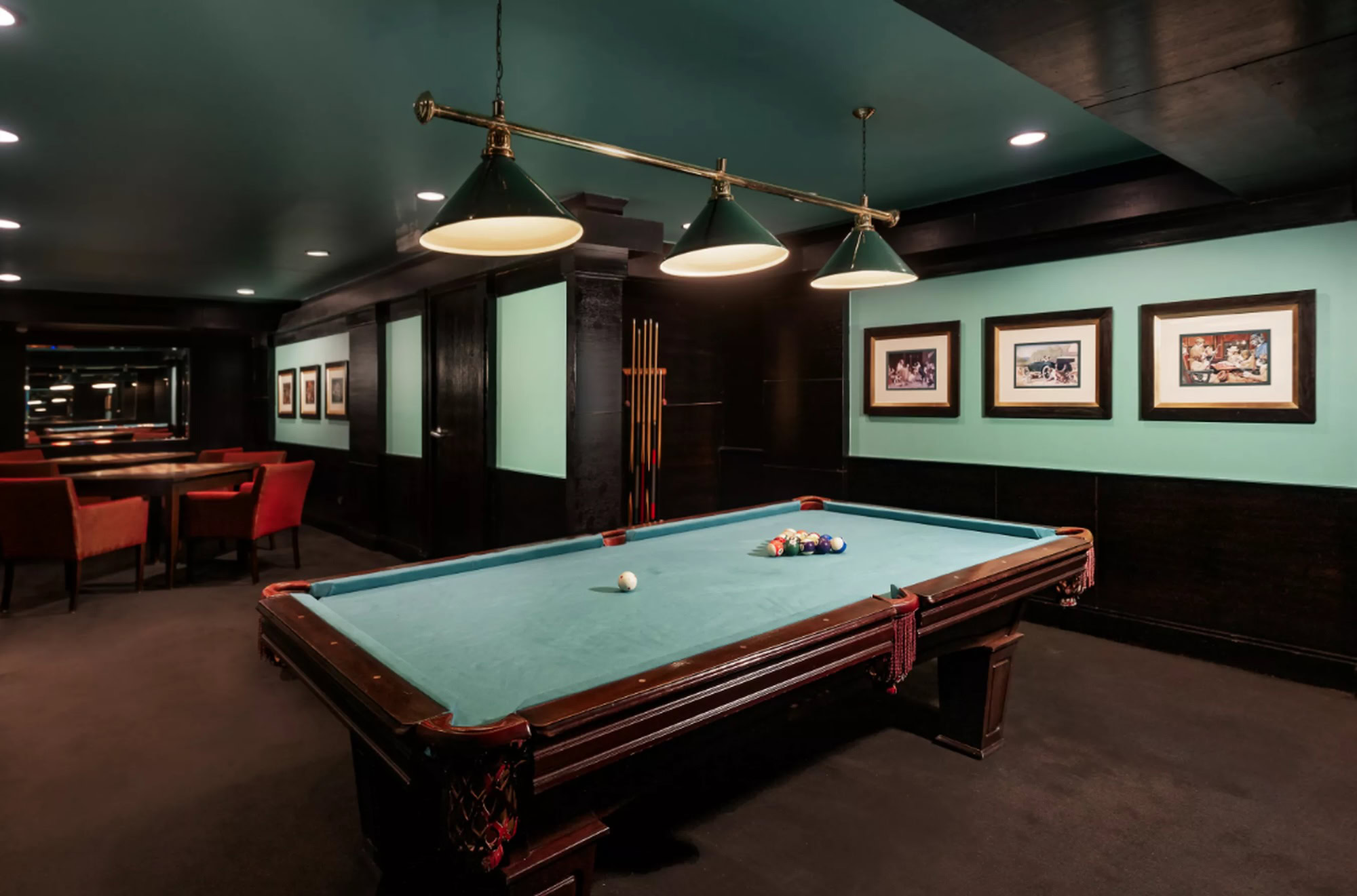 Billiard table in lounge on MS Steigenberger Omar El Khayam