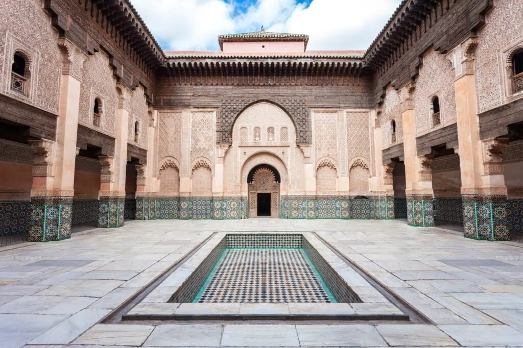 The Ben Youssef Mosquw in Marrakesh, Morocco