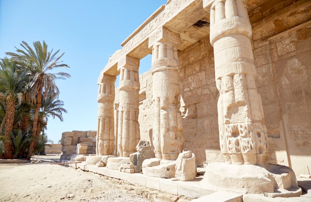 Mortuary Temple of Seti I on Luxor’s West Bank – renowned for its exquisite reliefs and featured on Egypt tours from Chennai.