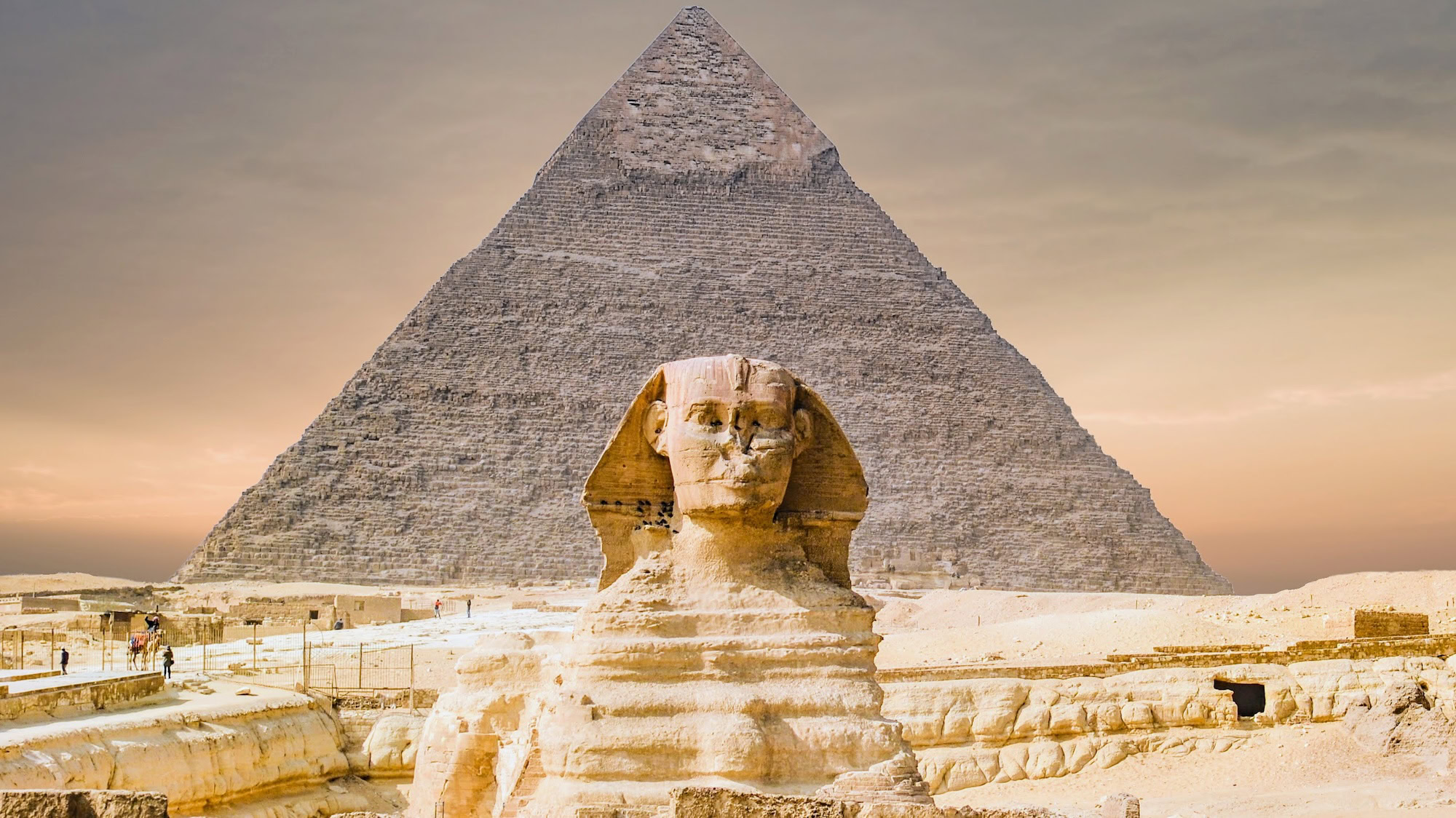 The Sphinx and Pyramid CairoEgypt 2 1