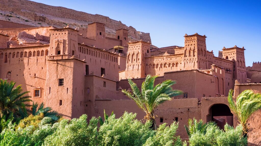 Town of Ait Benhaddou beside the Ouarzazate River