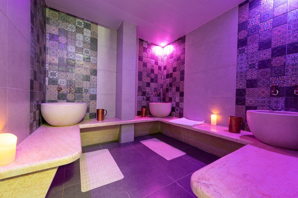 Traditional Moroccan bath in a spa