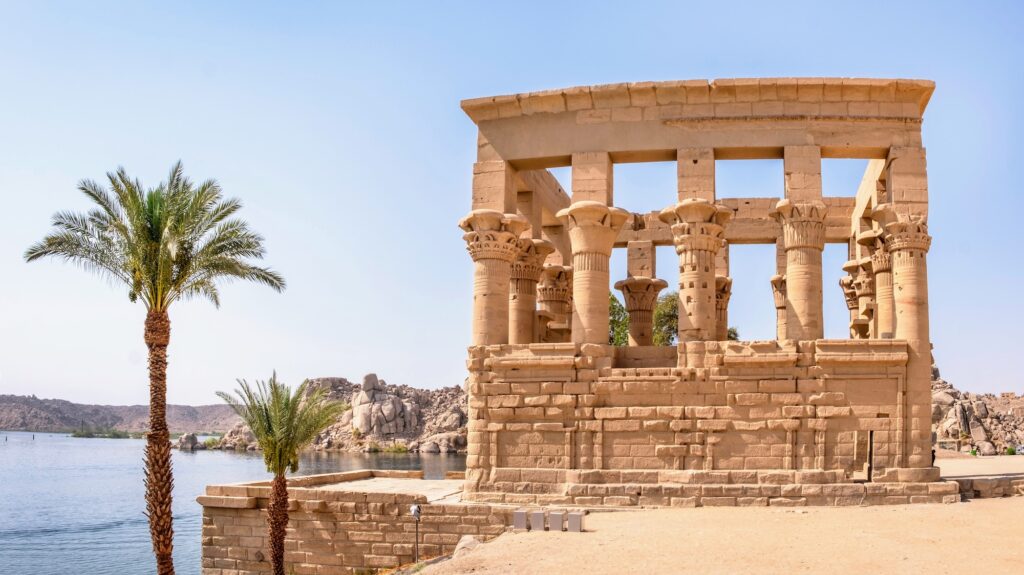 Nile River Tourist Attractions - Trajan Kiosk At Philae Temple