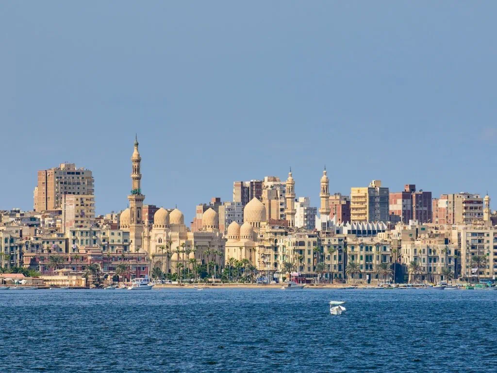 View of Alexandria harbor