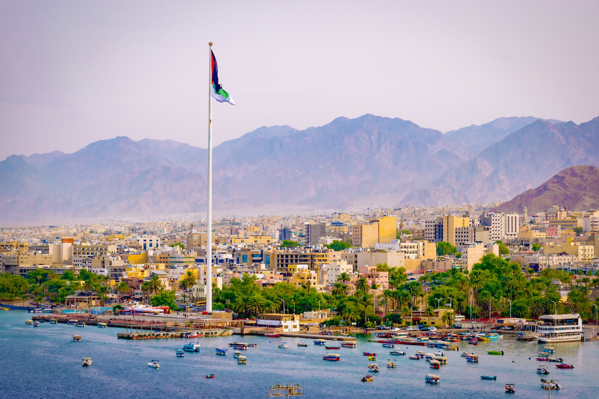 Aqaba port and waterfront, Jordan
