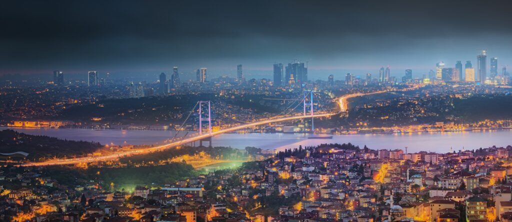 Bosphorus Bridge at night, Istanbul