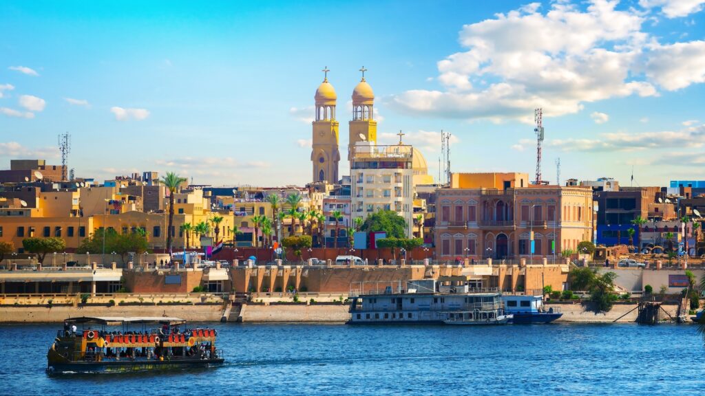 View of the Great Nile in Aswan