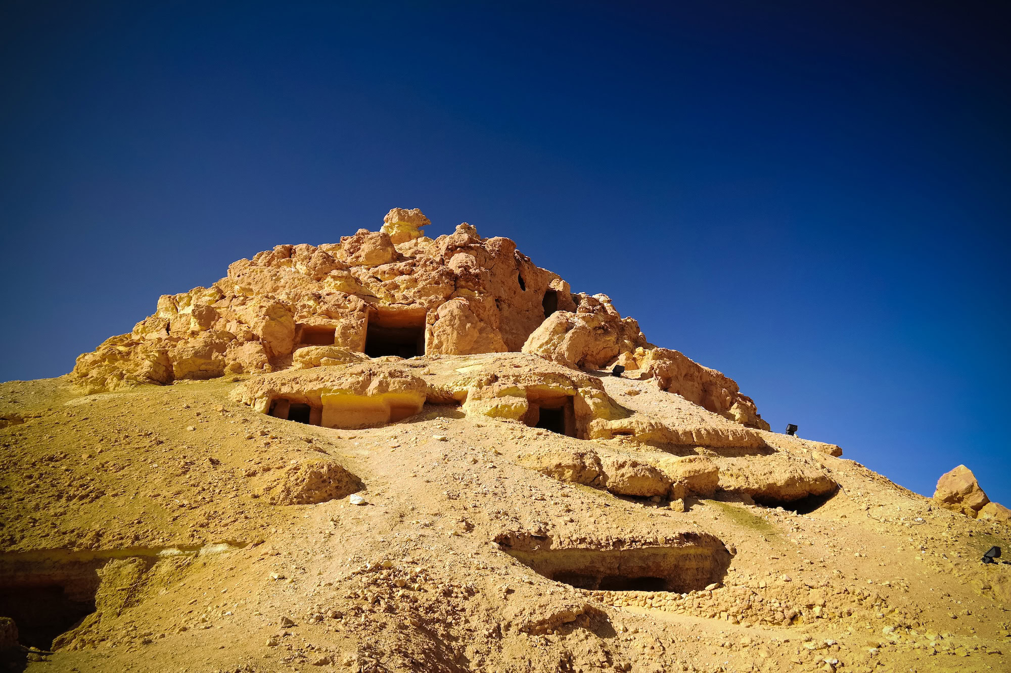 Gabal al-Mawta aka Mountain of the Dead in Siwa