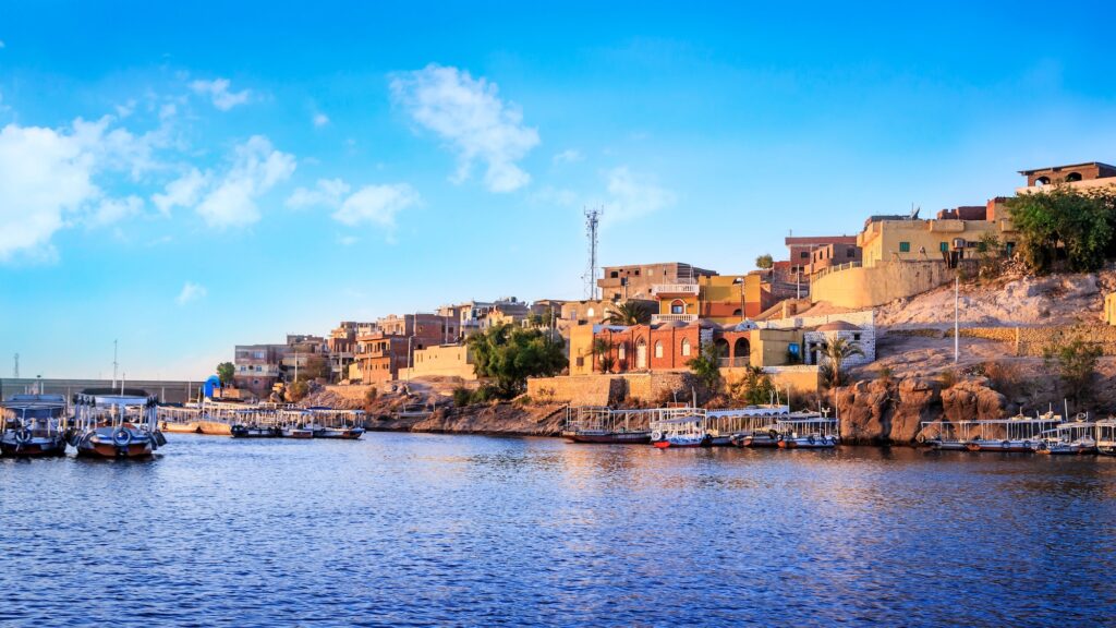 Nile River in Aswan, Egypt