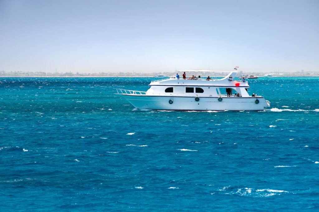 Yacht on the Red Sea