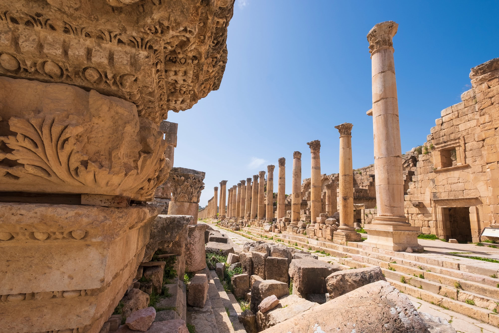 Ciudad de Jerash, en Jordania