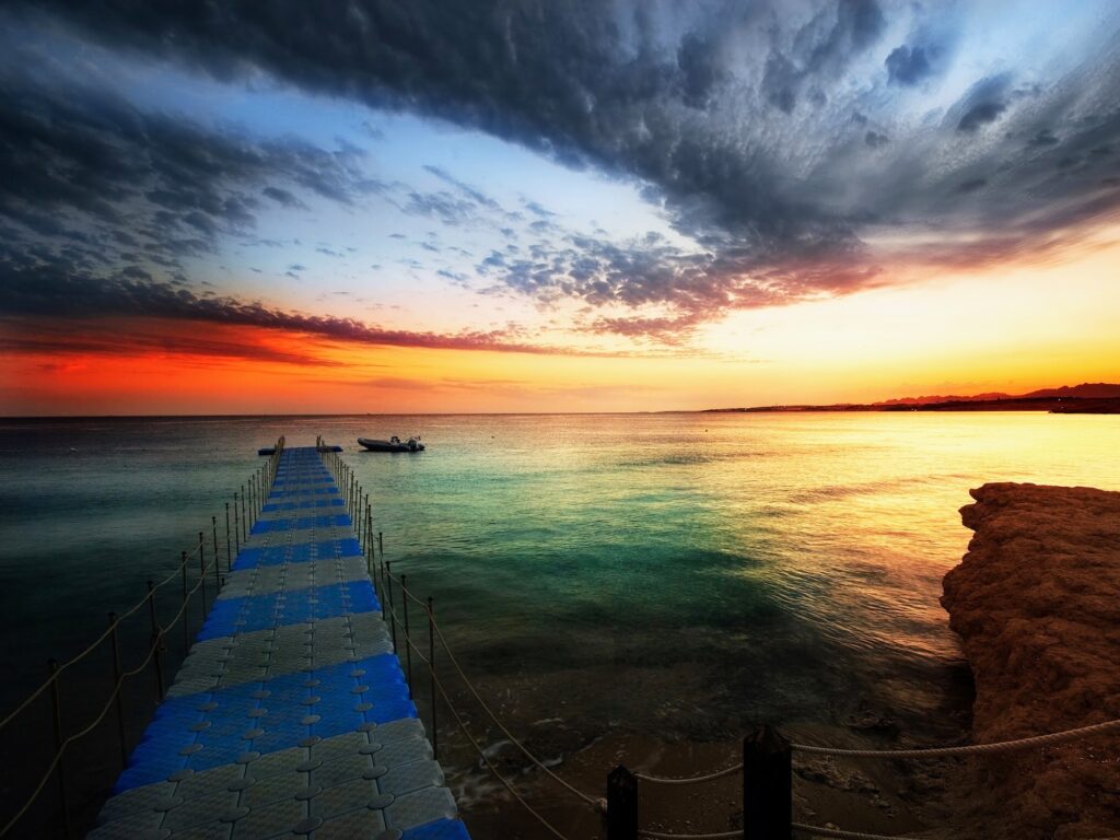 Beautiful sunset In Sharm El Sheikh