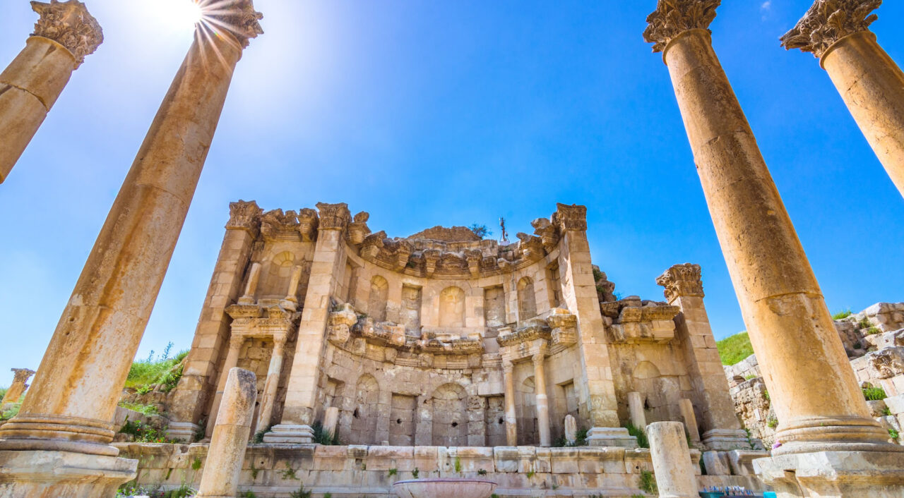Cidade de Jerash, na Jordânia
