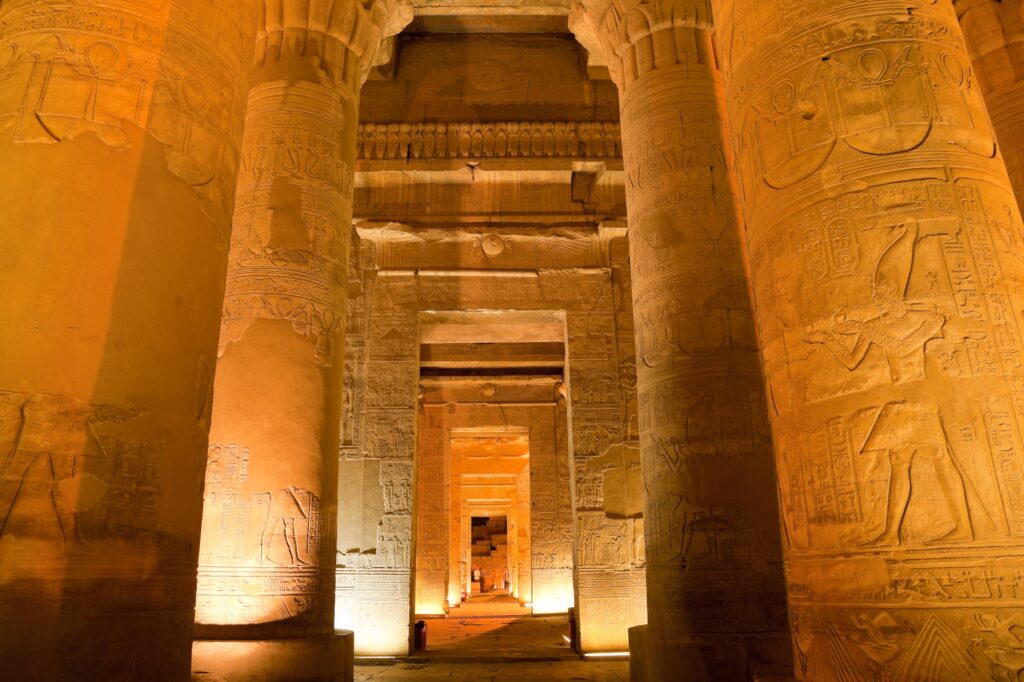 Egypt Tours from UK - Columns in Sobek Temple, Kom Ombo