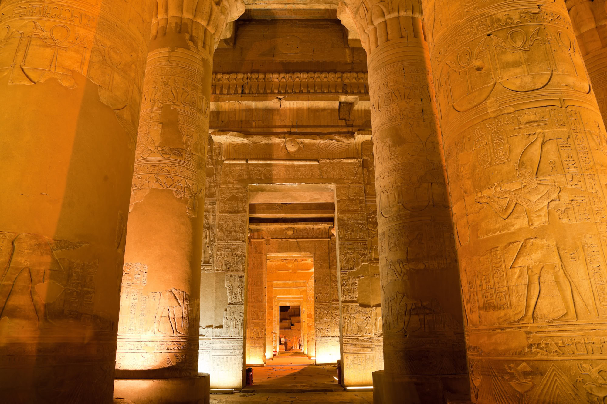 Egypt Tours from UK - Columns in Sobek Temple, Kom Ombo