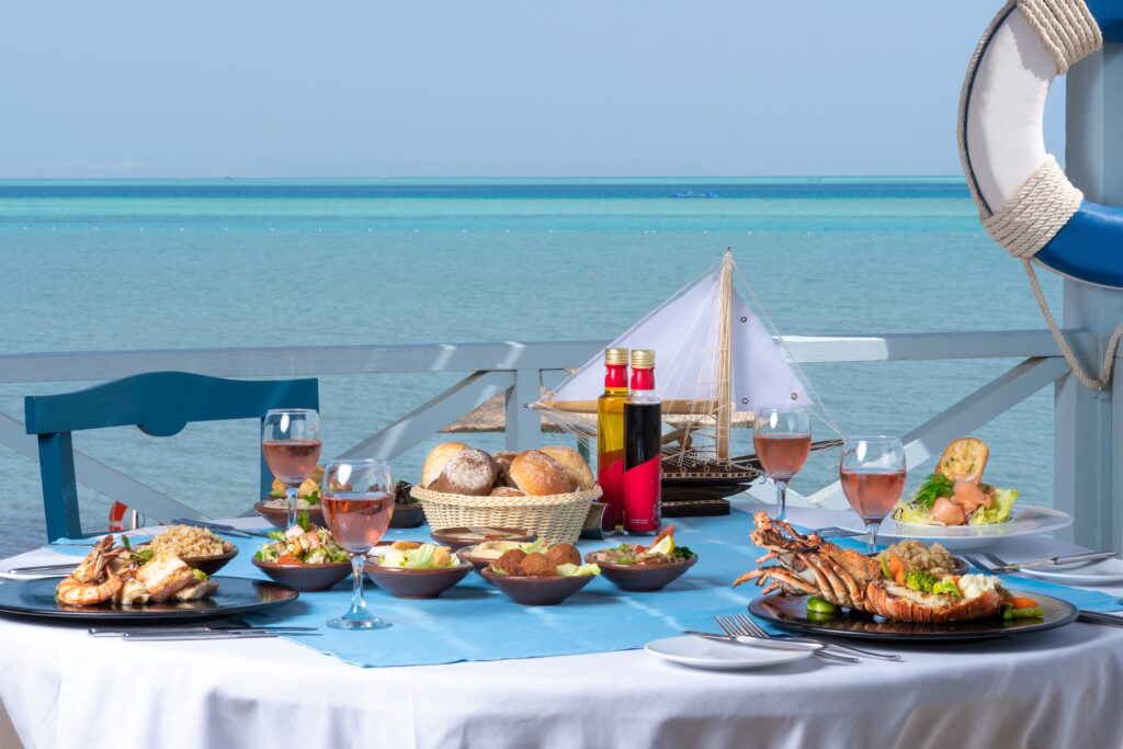 Seafood lunch with a stunning Red Sea view in Hurghada