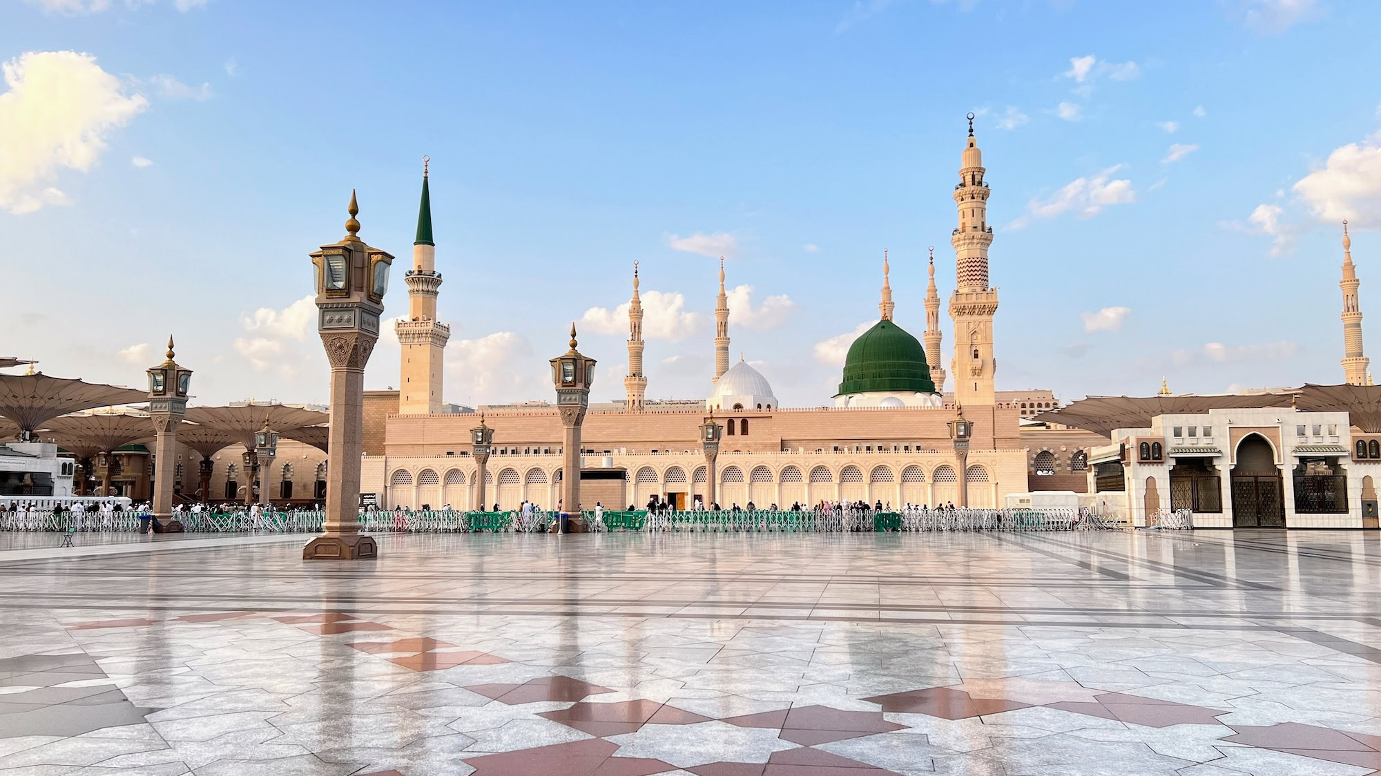Holy Masiid In Islam Masjid Al Nabawi In Madinah In