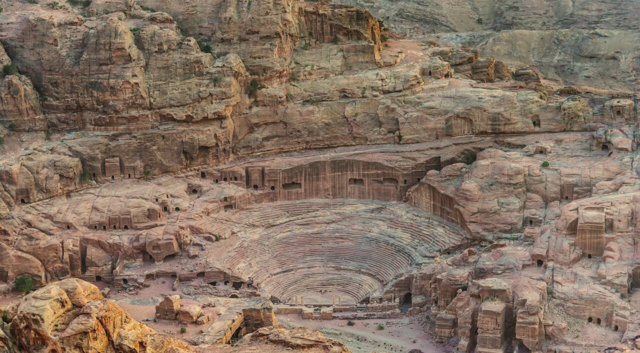 Roman Theater in the Nabatean city of Petra, Jordan