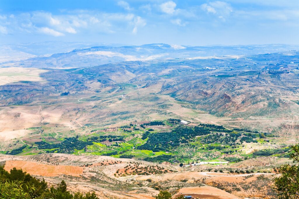 view of Promised Land from Mount Nebo in Jordan 2